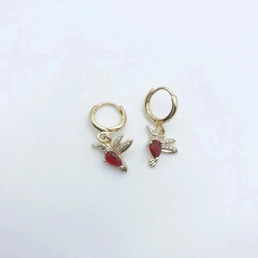 Bird Huggie Hoops Earrings